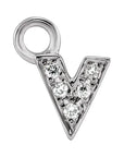 Petite Pavé Lowercase Diamond Alphabet Dangle