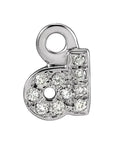 Petite Pavé Lowercase Diamond Alphabet Dangle