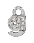 Petite Pavé Lowercase Diamond Alphabet Dangle