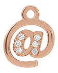 Natural Diamond "@" Dangle