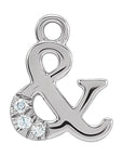 Natural Diamond Ampersand Dangle