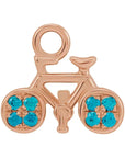 Natural Swiss Blue Topaz Bicycle Dangle