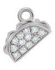 Natural Diamond Taco Dangle