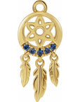 Blue Sapphire Dream Catcher Dangle
