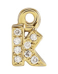 Petite Pavé Lowercase Diamond Alphabet Dangle