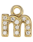 Petite Pavé Lowercase Diamond Alphabet Dangle