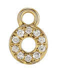 Petite Pavé Lowercase Diamond Alphabet Dangle
