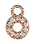 Petite Pavé Lowercase Diamond Alphabet Dangle