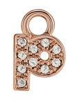 Petite Pavé Lowercase Diamond Alphabet Dangle