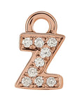 Petite Pavé Lowercase Diamond Alphabet Dangle