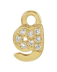 Petite Pavé Lowercase Diamond Alphabet Dangle