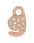 Petite Pavé Lowercase Diamond Alphabet Dangle