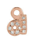 Petite Pavé Lowercase Diamond Alphabet Dangle