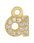 Petite Pavé Lowercase Diamond Alphabet Dangle
