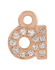 Petite Pavé Lowercase Diamond Alphabet Dangle