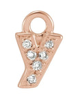Petite Pavé Lowercase Diamond Alphabet Dangle