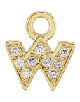 Petite Pavé Lowercase Diamond Alphabet Dangle
