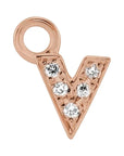 Petite Pavé Lowercase Diamond Alphabet Dangle