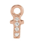 Petite Pavé Lowercase Diamond Alphabet Dangle