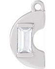 Lab-Grown Diamond Accented Initial Dangle