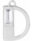 Lab-Grown Diamond Accented Initial Dangle