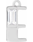 Lab-Grown Diamond Accented Initial Dangle