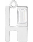 Lab-Grown Diamond Accented Initial Dangle