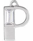 Lab-Grown Diamond Accented Initial Dangle