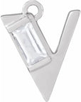 Lab-Grown Diamond Accented Initial Dangle