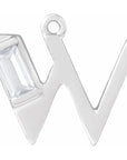 Lab-Grown Diamond Accented Initial Dangle