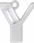 Lab-Grown Diamond Accented Initial Dangle