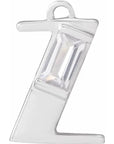 Lab-Grown Diamond Accented Initial Dangle
