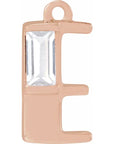 Lab-Grown Diamond Accented Initial Dangle