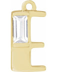 Lab-Grown Diamond Accented Initial Dangle
