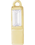 Lab-Grown Diamond Accented Initial Dangle