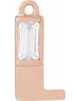 Lab-Grown Diamond Accented Initial Dangle