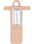 Lab-Grown Diamond Accented Initial Dangle