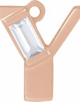 Lab-Grown Diamond Accented Initial Dangle