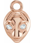 Natural Diamond Alien Dangle