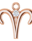 Natural Diamond Zodiac Dangle