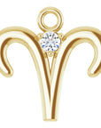 Natural Diamond Zodiac Dangle