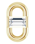 Natural Diamond Straight Baguette Link