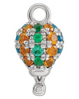 Natural Multi-Gemstone Hot Air Balloon Dangle