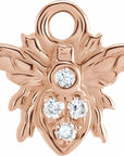 Natural Diamond Bee Dangle