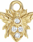 Natural Diamond Bee Dangle