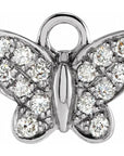 Natural Diamond Butterfly Dangle