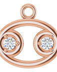 Natural Diamond Zodiac Dangle