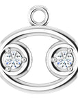 Natural Diamond Zodiac Dangle