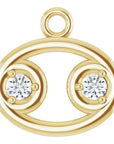Natural Diamond Zodiac Dangle
