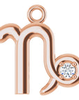 Natural Diamond Zodiac Dangle